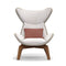 atmosphera harp armchair with teak frame