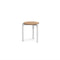 atmosphera lobster side-table in teak top with white legs | ikonitaly