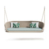 Ludo L4 suspending rocking sofa which can be placed on a patio, ideal for the outdoor environment.