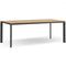 atmosphera-magic-rectangular-teak-garden-table-black | ikonitaly