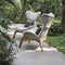 atmosphera harp armchair with teak frame