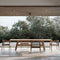 atmosphera-typhoon-240-solid-teak-wood-table-for-garden | ikonitaly