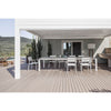 atmosphera vertigo patio teak floor lamp