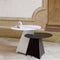b-line-abra-round-steel-coffee-table-white-diam-49cm-black-40cm  |ikonitaly