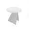 b-line-abra-round-steel-coffee-table-white-diam-49cm | ikonitaly