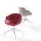 b-line-bix-upholstered-small-armchairs-two-with-spoke-chrome-legs | ikonitaly