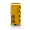 Boby B46 Joe Colombo trolley in yellow featuring six pull out drawers, perfect for colorful, practical organization.