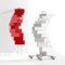 b-line-spinny-two-rotating-storage-units-white-one-with-casters-and-red-without-casters | ikonitaly