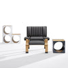 b line supercomfort armchair design joe colombo panama leather LN5310