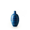 Bitossi bottle shaped ceramic vase ZZ999 196 in orange and brown glaze, featuring mid century modern lines and handcrafted Italian design.