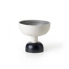 bitossi-ettore-sottsass-black-white-raised-bowlH23cm | ikonitaly