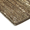 detail of the elegant carpet hemp straw in oliva colour | ikonitaly