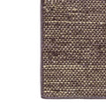 corner detail of the hemp straw grigio colour rug | ikonitaly