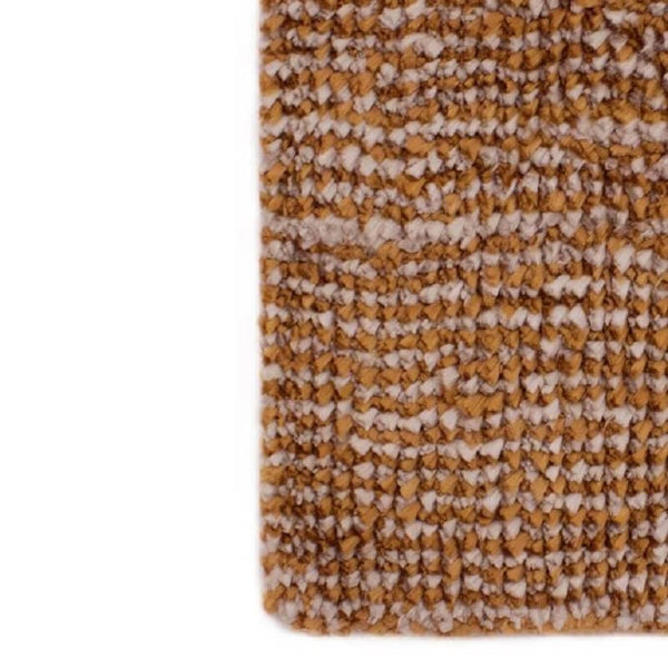 corner detail of carpet berber kela stripes beige oro