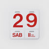 danese milano mari formosa wall calendar red lettering natural background