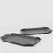 danese milano mari elisabetta | two black aluminum trays | ikonitaly