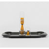 danese milano mari elisabetta | black aluminum tray with bottles