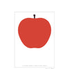 uno, la mela art print with dimensions 50x70cm, designed by enzo mari