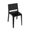 danese milano rizzato abchair | black stackable chair | ikonitaly