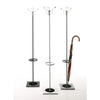 three coat stands with a ring to hold umbrellas, by danese milano 
