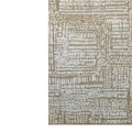 detail of nomad atlas hand knotted rug beige by carpet edition | ikonitaly
