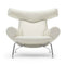 erik jorgensen ox chair iconic lounge chair - white leather | ikonitaly