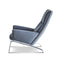 erik jorgensen queen iconic lounge chair  - light blue fabric side view | ikonitaly