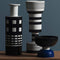 chalice vase, reel vase and raised bowl by ettore sottsass for bitossi | ikonitaly