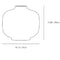 low palma vase dimensions 41xH35cm, datasheet | ikonitaly
