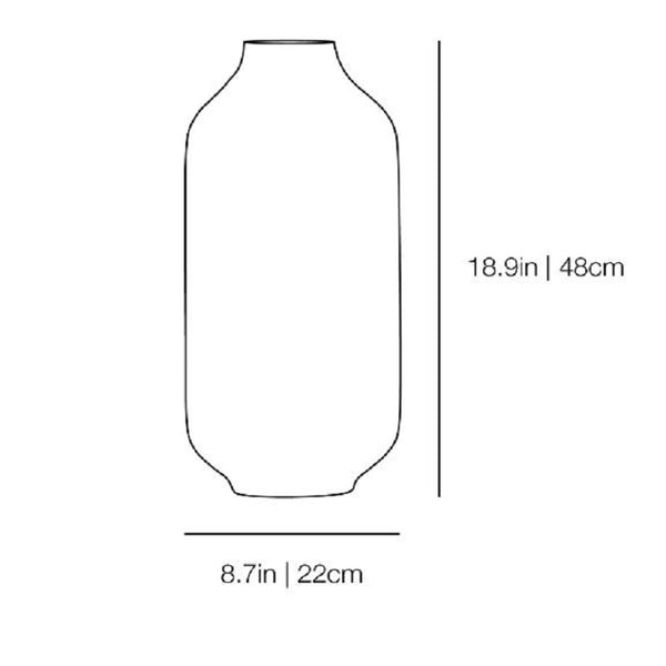 kose milano tall palma abstract vase data sheet