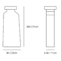 kose milano barattolo alto clay vase