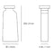 kose milano barattolo alto clay vase
