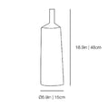 data sheet of the asphalt tall bottle vase by kose milano | ikonitaly