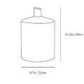 kose milano movimento large design vase data sheet | ikonitaly