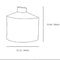 data sheet of the periferie vase designed by rosaria rattin of kose milano | ikonitaly