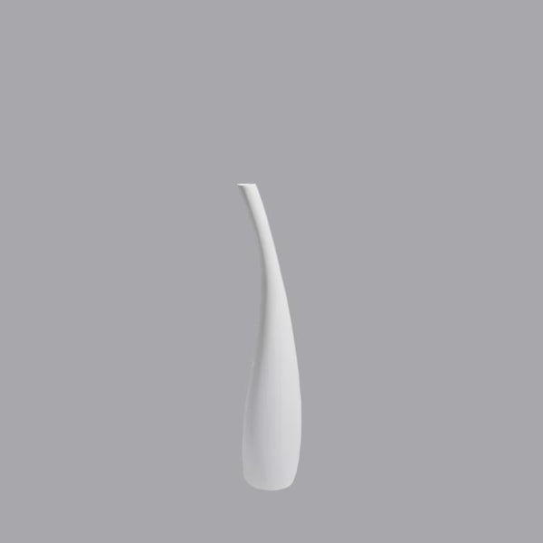 giunco small stem vase in white giunco collection by kose milano | ikonitaly