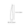 extra-small stem vase of the giunco collection by kose milano | ikonitaly