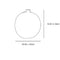 data sheet of the kose milano luna 43 vase | ikonitaly