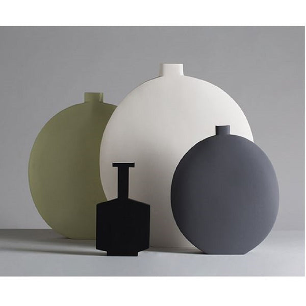 set of three vases from the luna collection of kose milano