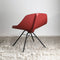 lema wing lounge chair - red profile of back | shop online ikonitaly