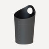 limac design ambrogio leather wastepaper bin anthracite