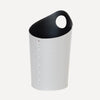 limac design ambrogio leather wastepaper bin white