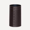 limac design battista design leather wastebin dark brown