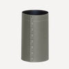 limac design battista leather made paper bin dove grey