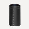 limac design battista leather paper bin black