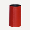 limac design battista office leather paper basket red