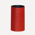 limac-design-battista-office-leather-paper-basket-red | ikonitaly