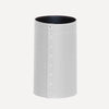 limac design battista white leather made paper bin