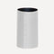 limac-design-battista-white-leather-made-paper-bin | ikonitaly