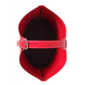 limac design fabia bonded leather basket red top | ikonitaly